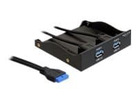Delock USB 3.0 Front Panel 2-Port - Portpanel till lagringsfack - USB 3.0 x 2