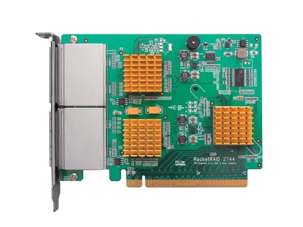 HighPoint RocketRAID 2744 - Diskkontroller - 16 Kanal - SATA 6Gb/s / SAS 6Gb/s - RAID 0, 1, 5, 10, 50, JBOD - PCIe 2.0 x16