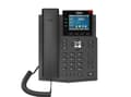 Miniatyrbild 3 av 5: Fanvil X3U, IP-telefon, Svart, Trådbunden telefonlur, Skrivbord/vägg, In-band, Out-of band, SIP-information, 6 linjer