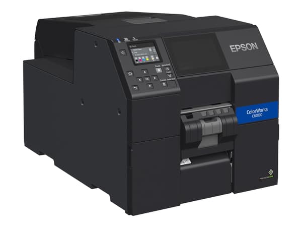 Epson ColorWorks CW-C6000Ae - Etikettskrivare - färg - bläckstråle - Rulle (11,2 cm) - 1200 x 1200 dpi - upp till 119 mm/sek (mono)/ upp till 119 mm/