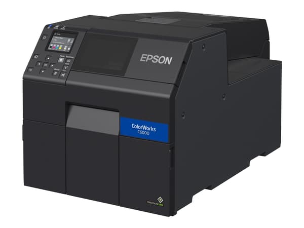 Epson ColorWorks CW-C6000Ae - Etikettskrivare - färg - bläckstråle - Rulle (11,2 cm) - 1200 x 1200 dpi - upp till 119 mm/sek (mono)/ upp till 119 mm/