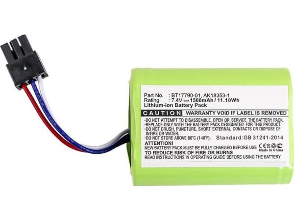 CoreParts - Håndholdt batteri - 1500 mAh - 11.1 Wh - svart