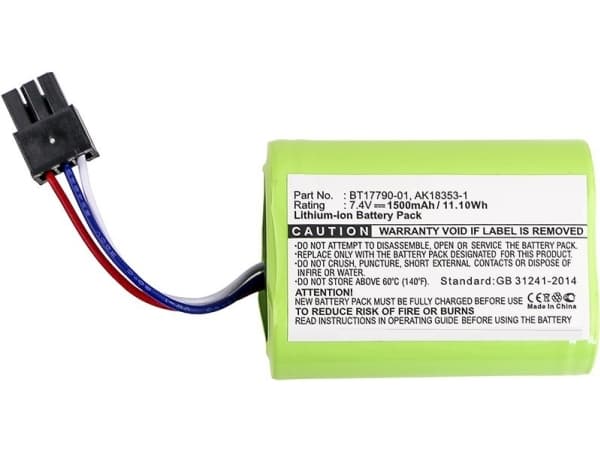 CoreParts - Håndholdt batteri - 1500 mAh - 11.1 Wh - svart
