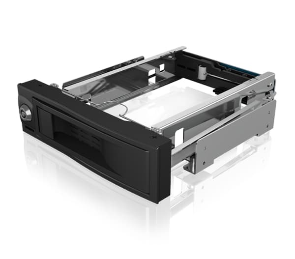 ICY BOX IB-167SSK, Wechselrahmen, 1x 3,5 SATA/SAS HDD zu 1x SATA Host, EasySwap 5,25 harddisk-monteringsramme på 3,5 SATA III Sort