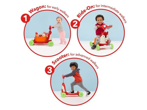Skip Hop Ride-on Zoo Fox Red