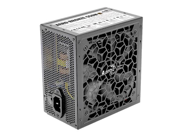 AeroCool AERO BRONZE 550W - Strømforsyning (intern) - ATX12V 2.52 - 80 PLUS Bronze - AC 200-240 V - 550 watt - aktiv PFC - matt svart