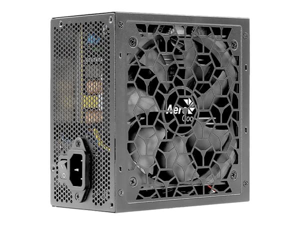 AeroCool AERO BRONZE 550W - Strømforsyning (intern) - ATX12V 2.52 - 80 PLUS Bronze - AC 200-240 V - 550 watt - aktiv PFC - matt svart