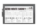 Miniatyrbilde 3 av 5: AeroCool AERO White 500W - Strømforsyning (intern) - ATX12V 2.4 - 80 PLUS - AC 200-240 V - 500 watt - aktiv PFC - matt svart