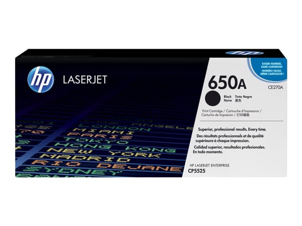HP 650A, alkuperäinen musta LaserJet-värikasetti, 13500 sivua, Musta, 1 kpl