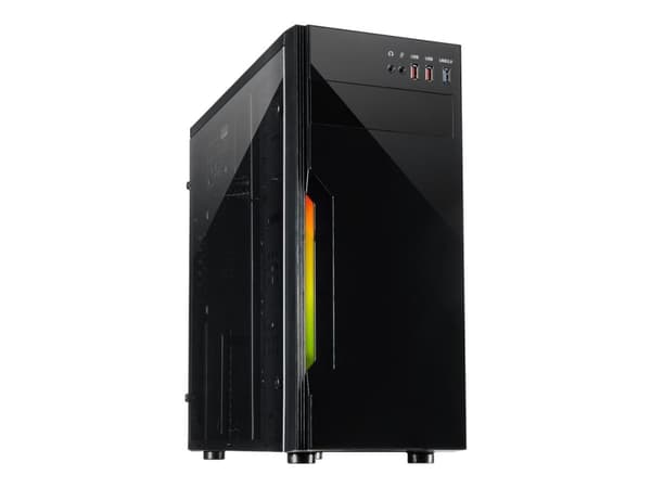 Inter-Tech B-42 RGB, Tower, PC, Musta, ATX, mikro ATX, Metalli, Pelaaminen