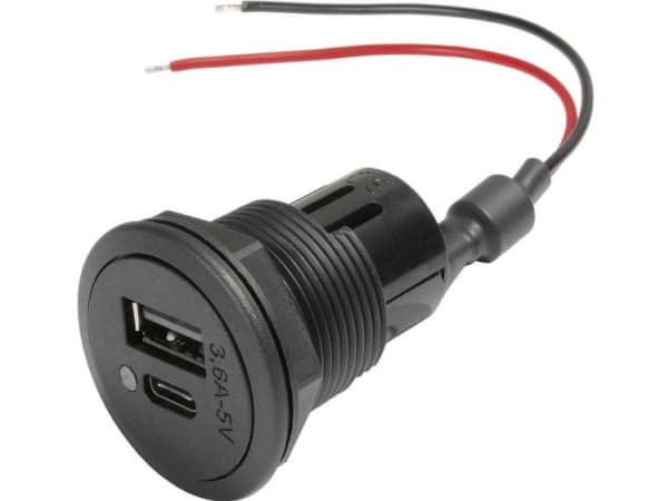 ProCar Bil elektrisk spænding-stikforbindelse 12 eller 24 V/DC