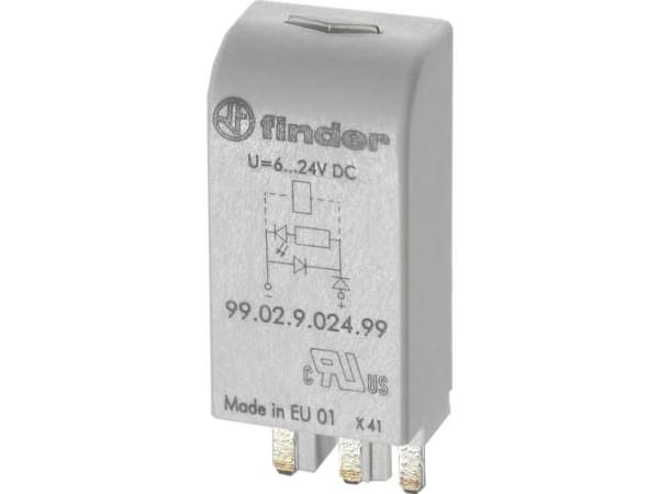 Finder EMC LED-moduuli vihreä + varistori 28-60V AC/DC (99.02.0.060.98)
