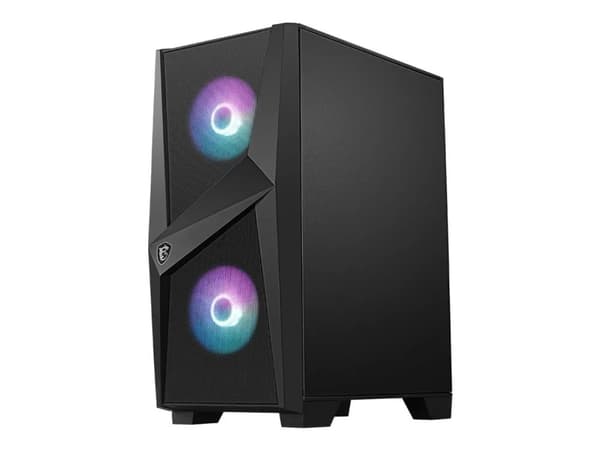MSI MAG FORGE 100R datorväskor Midi Tower Svart, Transparent