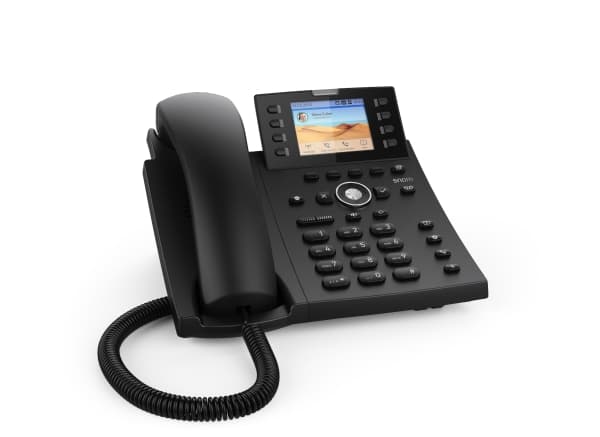 snom D335 - VoIP-telefon - treveis anropskapasitet - SIP, RTCP, SRTP, SIPS - svart