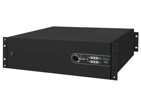 EVER SINLINE 1600 USB HID - UPS (rackversion) - AC 230 V - 1040 Watt - 1600 VA - 5 At - USB - output-stikforbindelser: 6 - 3U - 19"