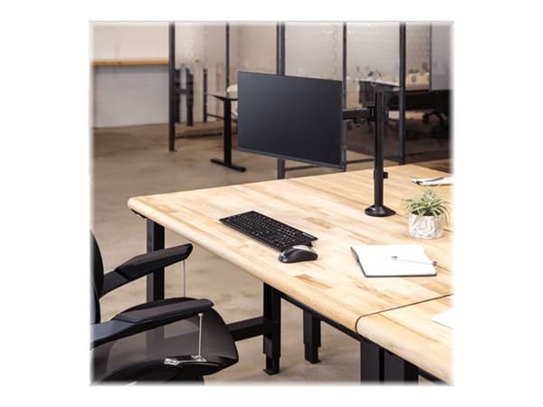 Fellowes Reflex Single Monitor Arm - Monteringssats - justerbar arm - för Bildskärm - metall - svart, RAL 9017 - skärmstorlek: upp till 32 tum - disk