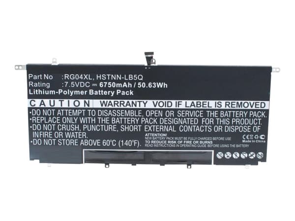 CoreParts - Batteri til bærbar PC - litiumpolymer - 6750 mAh - 50.6 Wh - svart - for HP ENVY Laptop 13; Spectre Laptop 13; Spectre x360 Laptop