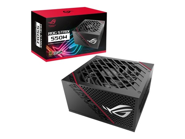 ASUS ROG-STRIX-550G - Strømforsyning (sisäinen) - ATX12V - 80 PLUS Gold - AC 100-240 V - 550 Watt