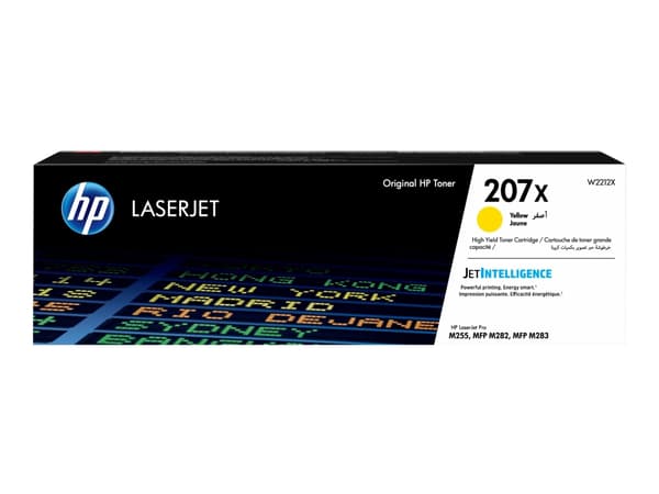 HP 207X høykapasitet gul, original LaserJet-tonerkassett