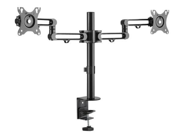 StarTech.com ARMDUAL3, Puristin, 8 kg, 81,3 cm (32"), 100 x 100 mm, Korkeudensäätö, Musta