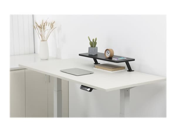 StarTech.com Monitor Riser Stand - Clamp-on Monitor Shelf for Desk - Extra Wide 25.6" (65 cm) For up to 34" Monitors - Black (MNRISERCLMP) - Monterin