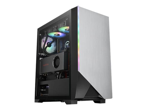 Thermaltake H550 TG ARGB - Tempered Glass ARGB Edition - tower - genomskinlig sidopanel (härdat glas) - ingen strömförsörjning (PS/2) - svart - USB/l