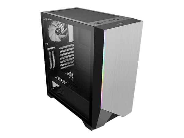 Thermaltake H550 TG ARGB - Tempered Glass ARGB Edition - tower - genomskinlig sidopanel (härdat glas) - ingen strömförsörjning (PS/2) - svart - USB/l Svart, Grå