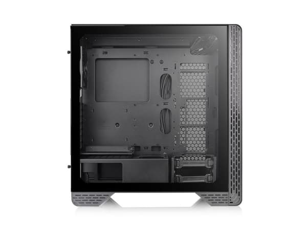 Thermaltake S300 TG - Tower - ATX - sidepanel med vindu (herdet glass) - ingen strømforsyning (PS/2) - svart - USB/lyd