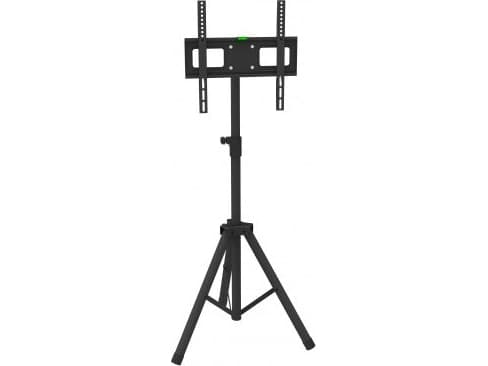 TECHly - Stativ - universal tripod - for TV - plastikk, stål - svart - skjermstørrelse: 17"-60" - plassering på gulv
