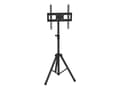 Miniatyrbilde 1 av 5: TECHly - Stativ - universal tripod - for TV - plastikk, stål - svart - skjermstørrelse: 17"-60" - plassering på gulv