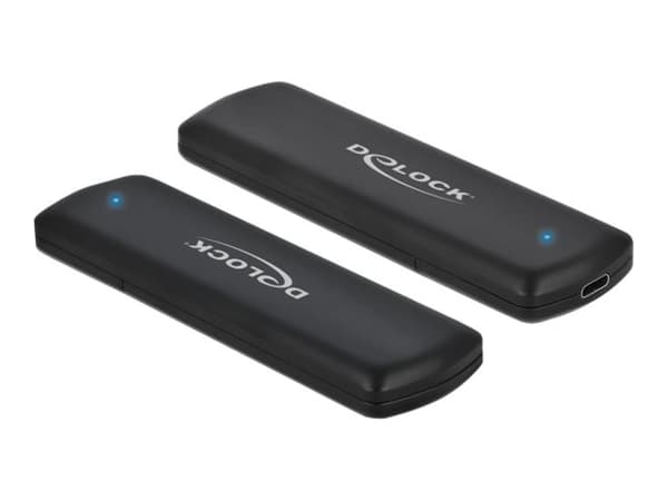 DeLOCK 42615, SSD-kotelo, M.2, M.2, 10 Gbit/s, USB-liitettävyys, Musta