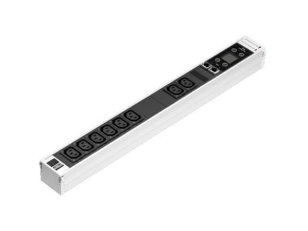 Rittal DK 7859.410, inomhus, C13 coupler, Svart, Grå, Gjuten aluminium, Plast, 8 AC-utgångar, 53 mm
