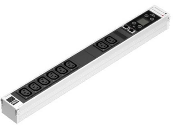 Rittal DK 7859.410, inomhus, C13 coupler, Svart, Grå, Gjuten aluminium, Plast, 8 AC-utgångar, 53 mm