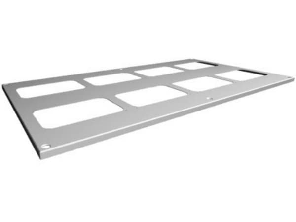Rittal SV 9681.516, Racktopp, Grå, Stål, 1100 mm, 600 mm, 1,5 mm