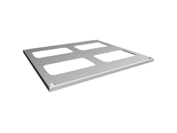 Rittal SV 9681.566, Racktopp, Grå, Stål, 600 mm, 600 mm, 1,5 mm