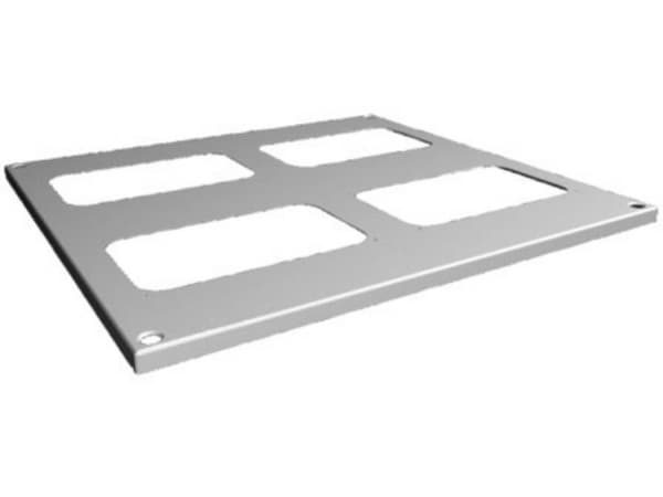 Rittal SV 9681.566, Racktopp, Grå, Stål, 600 mm, 600 mm, 1,5 mm