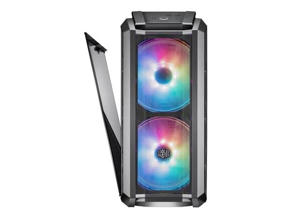 Cooler Master MasterCase H500P Mesh ARGB - Tower - utökad ATX - genomskinlig sidopanel (härdat glas) - ingen strömförsörjning (ATX) - grå kanonmetall