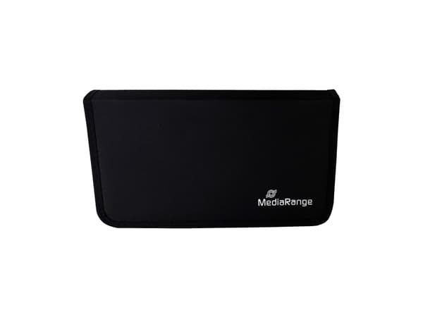 MediaRange - Plånbok för CD-/DVD-skivor - 48 skivor - svart