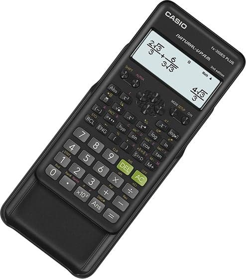 CASIO TIETEELLINEN LASKIN FX-350ESPLUS-2 MUSTA, 12-NUMEROINEN NÄYTTÖ