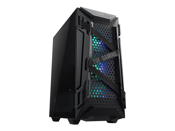 ASUS TUF Gaming GT301 - Tower - ATX - sidepanel med vindu (herdet glass) - svart - USB/lyd