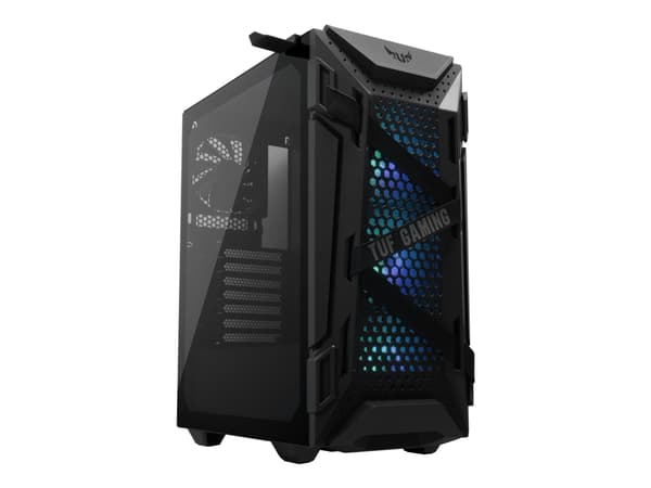 ASUS TUF Gaming GT301 - Tower - ATX - sidepanel med vindu (herdet glass) - svart - USB/lyd