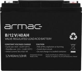 Armac - UPS-batteri - 1 x batteri - blysyre - 40 Ah