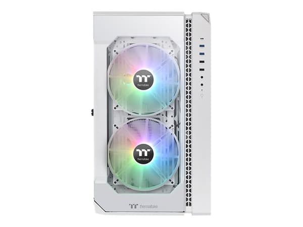 Thermaltake View 51 TG Snow - ARGB Edition - tower - ATX - genomskinlig sidopanel (härdat glas) - ingen strömförsörjning - vit - USB/ljud
