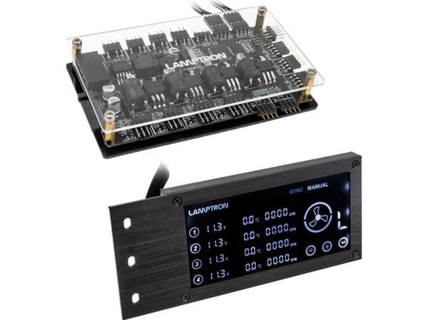 Lamptron RW460 kontroller for vannkjøling - svart