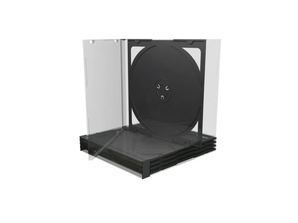 MediaRange BOX31-2, Korurasia, 2 levyt, Musta, Läpinäkyvä, Muovi, 120 mm, 140 mm