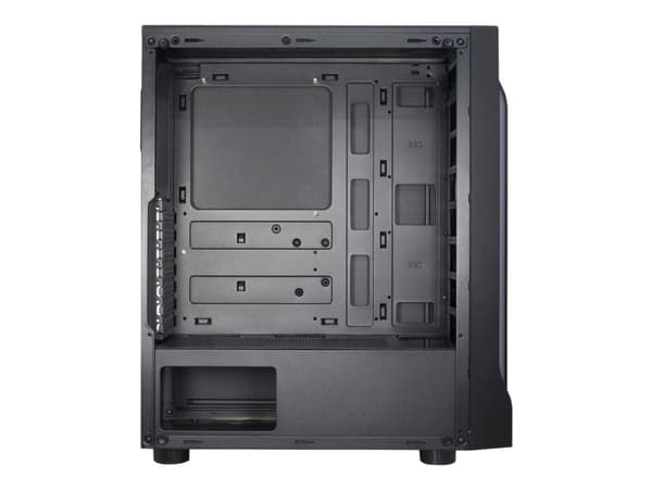 Inter-Tech A-3411 Creek - Tower - ATX - sidepanel med vindu (herdet glass) - ingen strømforsyning - USB/lyd