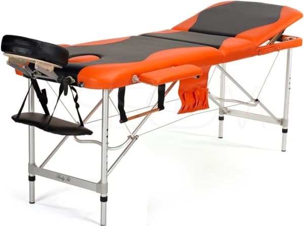 Bodyfit Massagebädd 3-segmentig aluminium svart och orange (1037)
