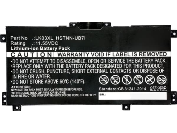 HP - Batteri til bærbar PC - 3-cellers - for Pavilion Gaming 15-cx; ZBook 15v G5
