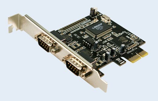 LogiLink PCI Express -liitäntäkortti Serial 2x - Sarjasovitin - PCIe - RS-232 x 2 - vihreä