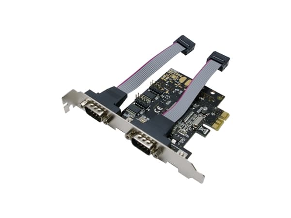LogiLink PCI Express -liitäntäkortti Serial 2x - Sarjasovitin - PCIe - RS-232 x 2 - vihreä